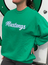 Load image into Gallery viewer, Green Script Mustangs Sweatshirt
