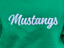 Load image into Gallery viewer, Green Script Mustangs Sweatshirt
