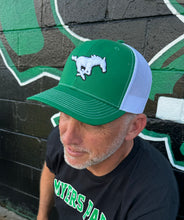 Load image into Gallery viewer, New Embroidered Green/White - Mustang Cap
