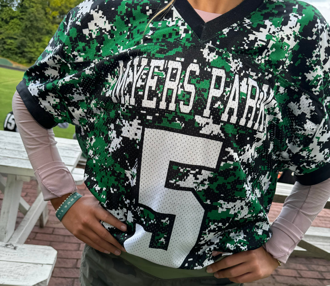 Vintage Football Jerseys - White - Green - Camo