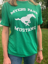 Load image into Gallery viewer, &quot;Myers Park / Mustang&quot; green t-shirt
