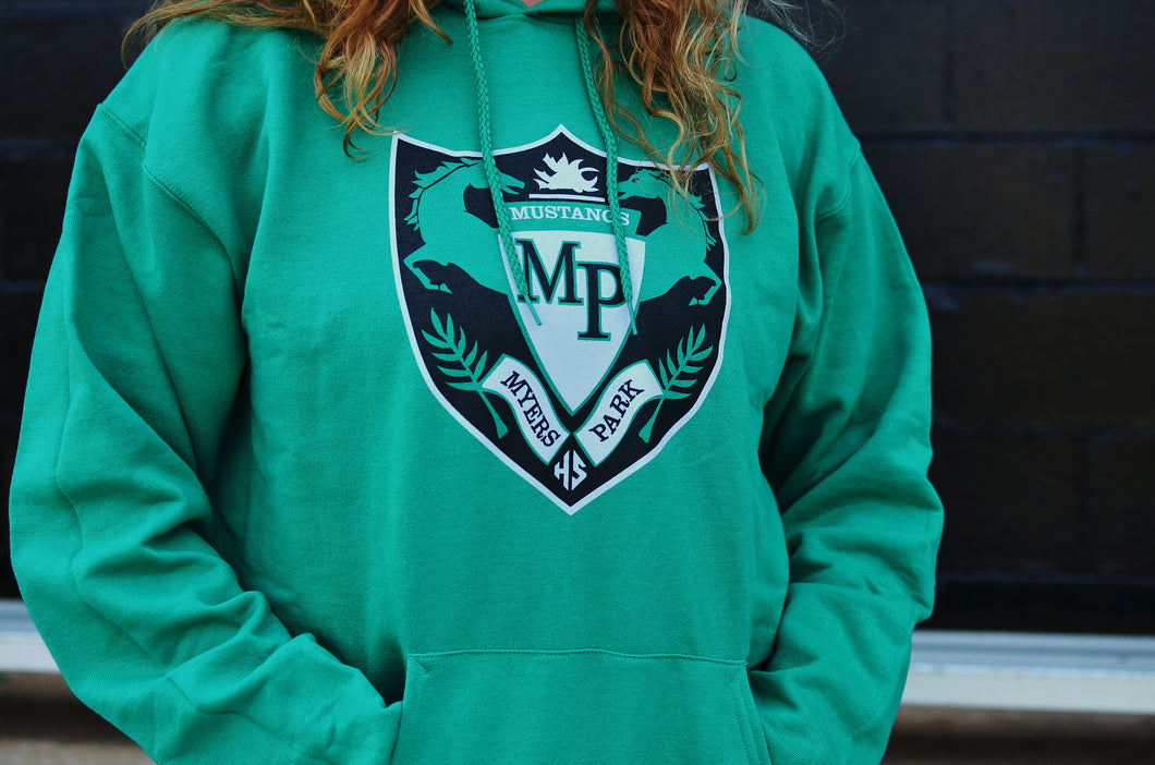 MP Crest on Green Hoodie