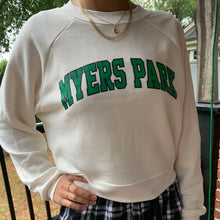 Load image into Gallery viewer, Women’s semi-cropped crewneck sweatshirt “Myers Park”
