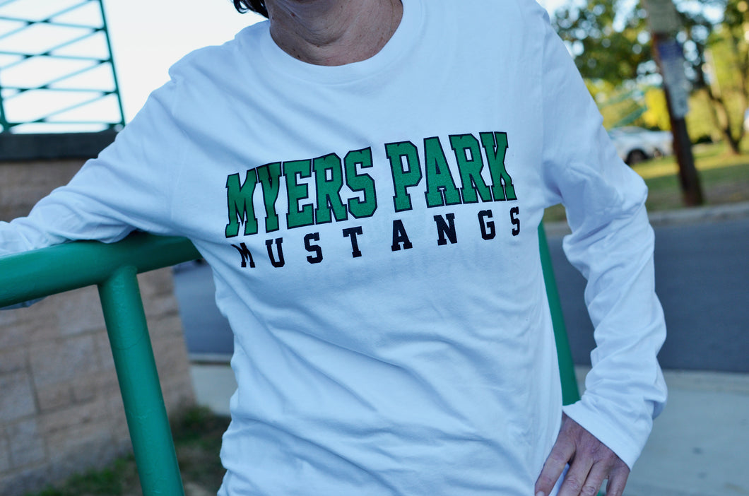 Long Sleeve “Myers Park - Mustang” t-shirt